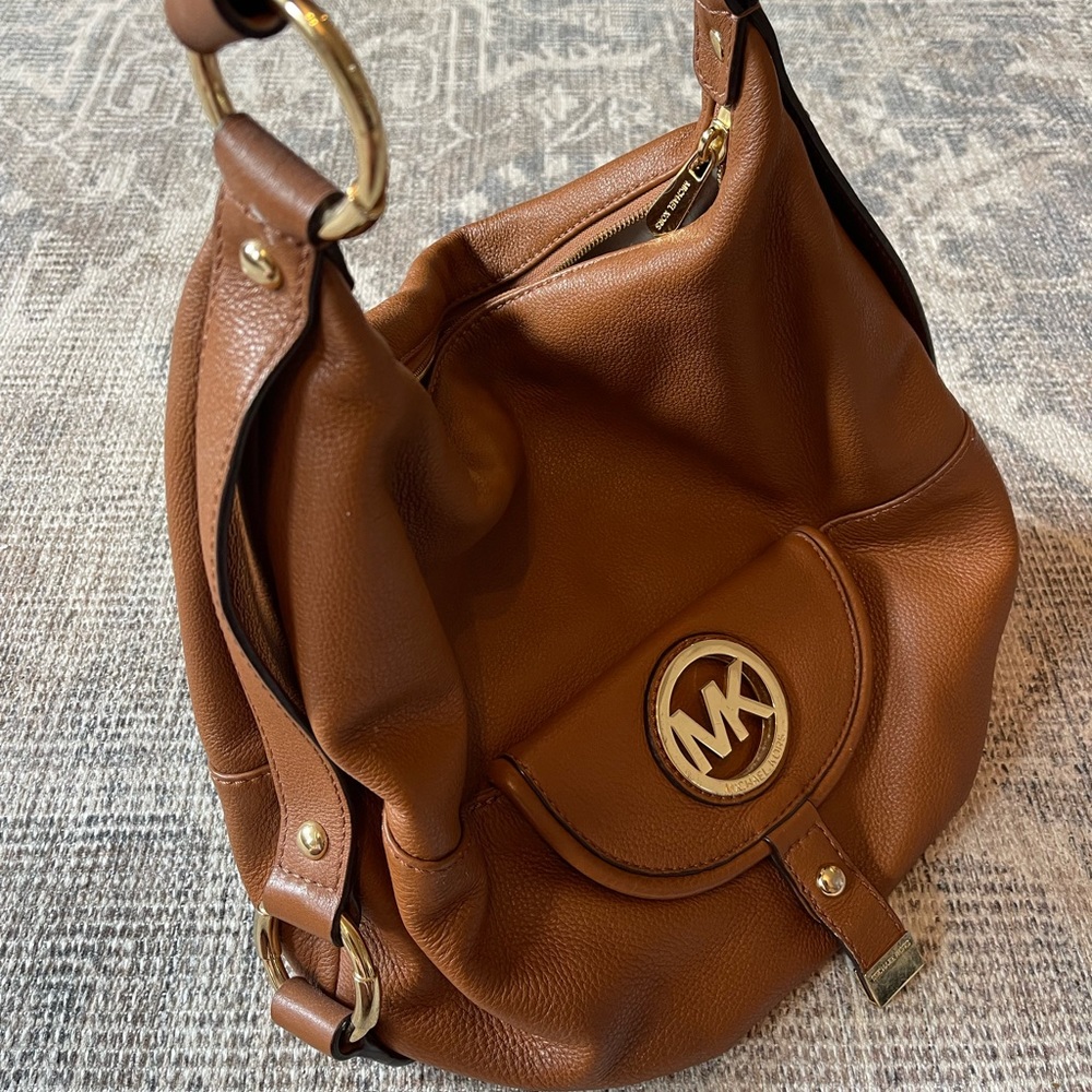 Michael Kors Purse- Light Brown/Cognac - Picture 4 of 6